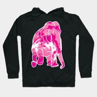 Tie dye pink elephant Hoodie